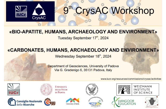 Collegamento a 9th CrysAC workshop on “Bio-Apatite, humans, archaeology and environment'