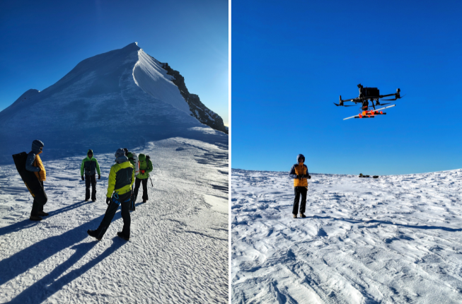 Collegamento a In missione sul ghiacciaio del Grand Combin per il progetto Ice Memory