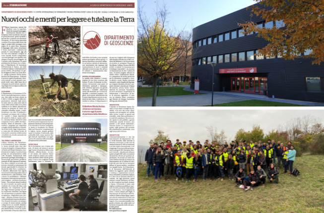Collegamento a Il Dipartimento di Geoscienze dell’Università di Padova si racconta su La Repubblica