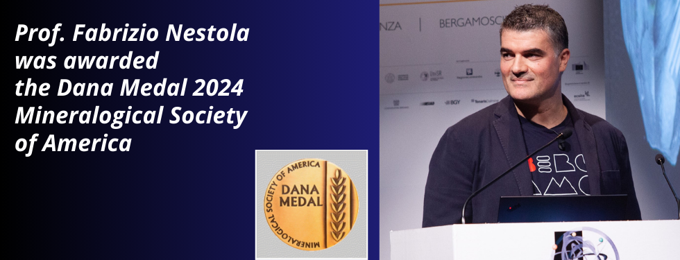 Scopri di più sull'articolo Al socio Fabrizio Nestola la Dana Medal 2024 della Mineralogical Society of America